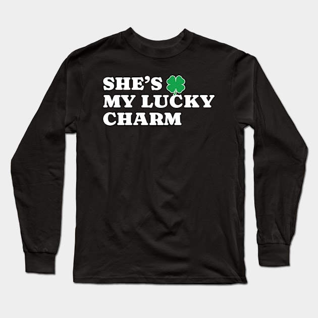 She’s My Lucky Charm - Simple Type Long Sleeve T-Shirt by Retusafi